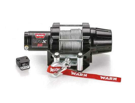 WARN VRX 2500LB (1100KG) 12V ATV WINCH WITH STEEL CABLE