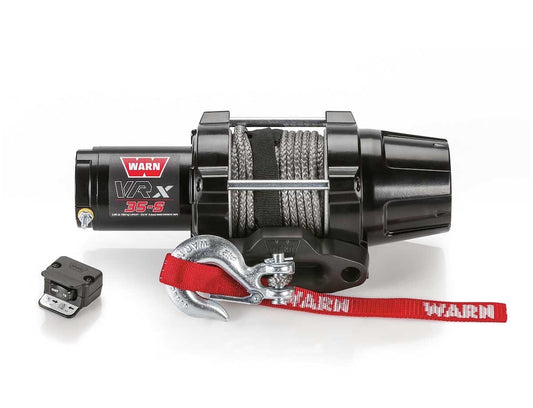 WARN VRX 3500LB (1587KG) 12V ATV WINCH WITH SYNTHETIC ROPE