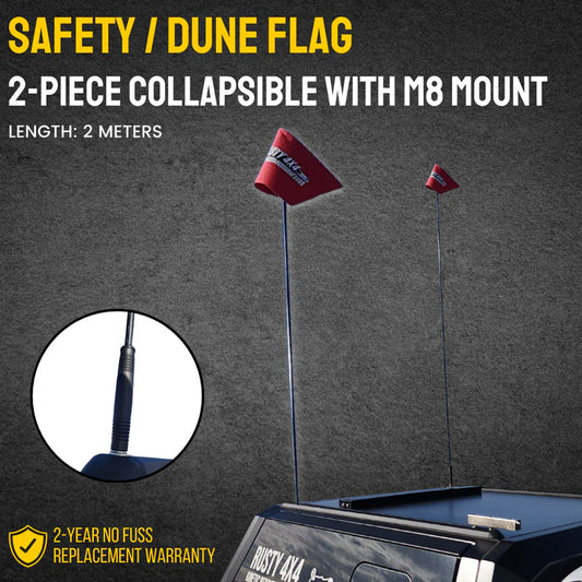 4x4 Dune Flag / Safety Flag /Vehicle Whip (1-Piece)